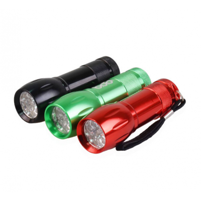 Tiny 9 LED Portable cheap Aluminum Alloy Torch Light Led Flashlight