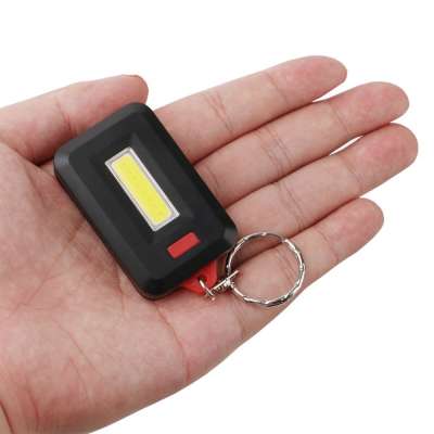 HENGBO-LED Keychain COB LED Flashlight Key Chain Portable Tube Keyring Light Lamp Torch Flashlight Pocket Emergency Light