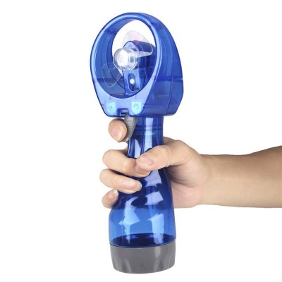 Mini portable Battery operated handheld fan Water bottle spray cooling fan