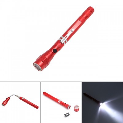 Magnetic 3 LED Flash Light 4 Pound Magnet Telescopic Flexible Neck Pick Up Tool