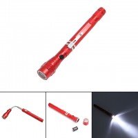 Magnetic 3 LED Flash Light 4 Pound Magnet Telescopic Flexible Neck Pick Up Tool